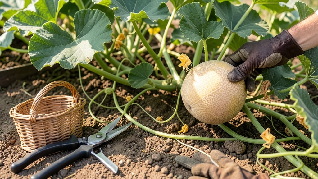 When to Harvest Cantaloupe From Garden: 3 Non-Negotiable Checks for Peak Sweetness