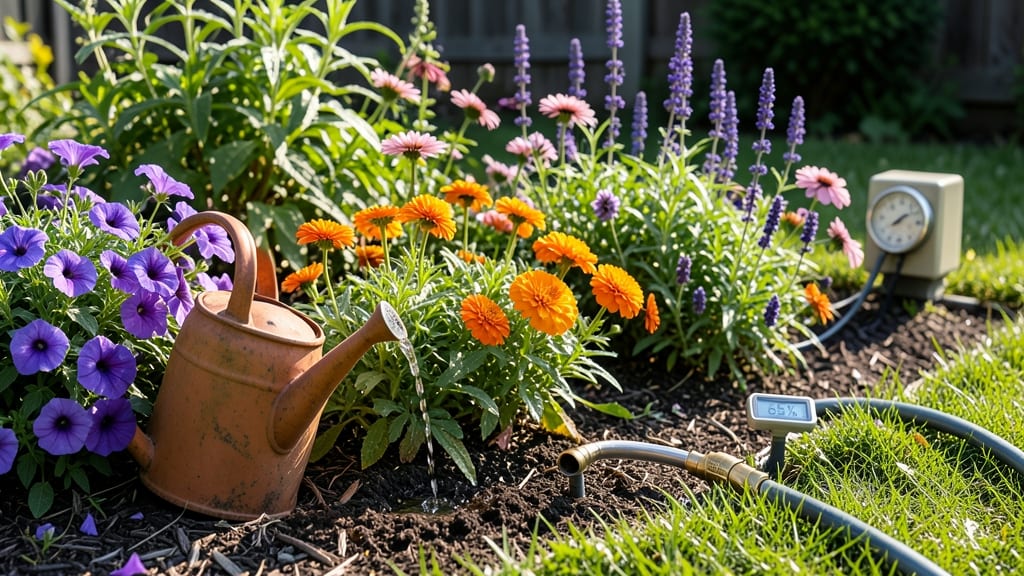 How Often to Water a Flower Garden: Seasonal Schedule by Plant Type