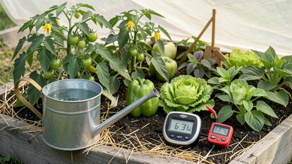 Best Time of Day to Water Vegetable Garden: Cool Hours for Deep Root Growth
