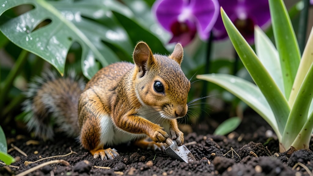Does the Squirrel Work on Exotic Plants Grow a Garden: Garden Damage Patterns and Prevention Methods