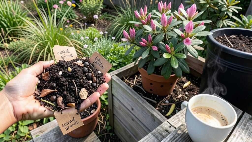 Coffee Grounds in the Garden Fact Sheet: Nitrogen Boost, pH Impact, and Plant-Specific Benefits