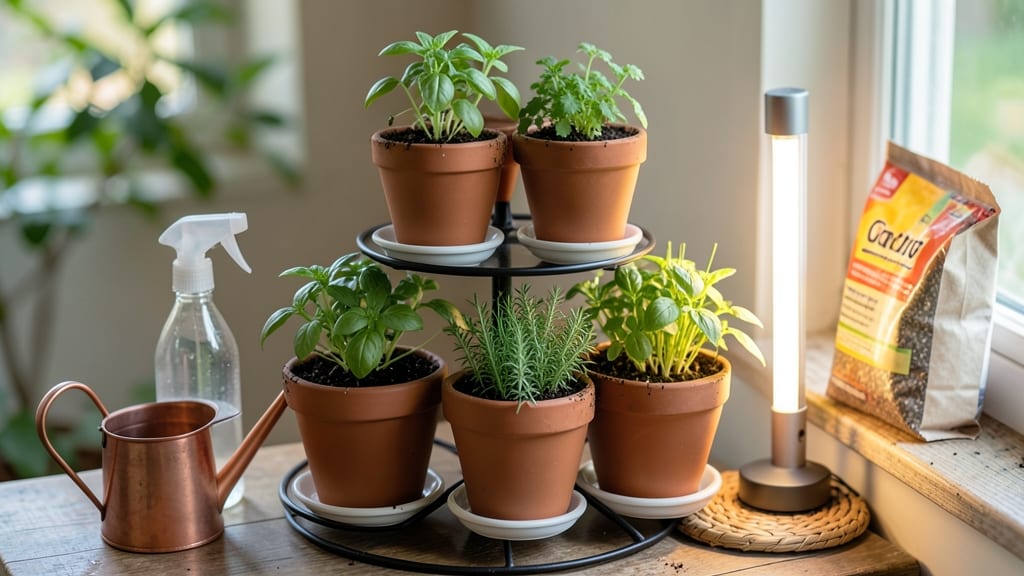 Do It Yourself Indoor Herb Garden: Space-Saving Setup and Lighting Hacks